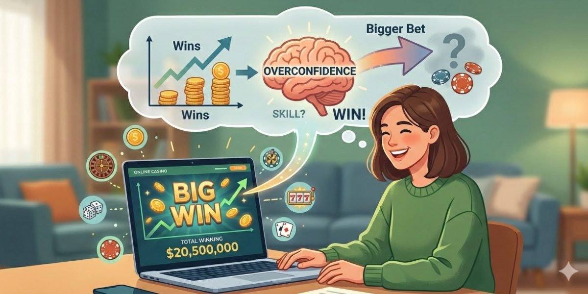 How Overconfidence Emerges From Past Outcomes